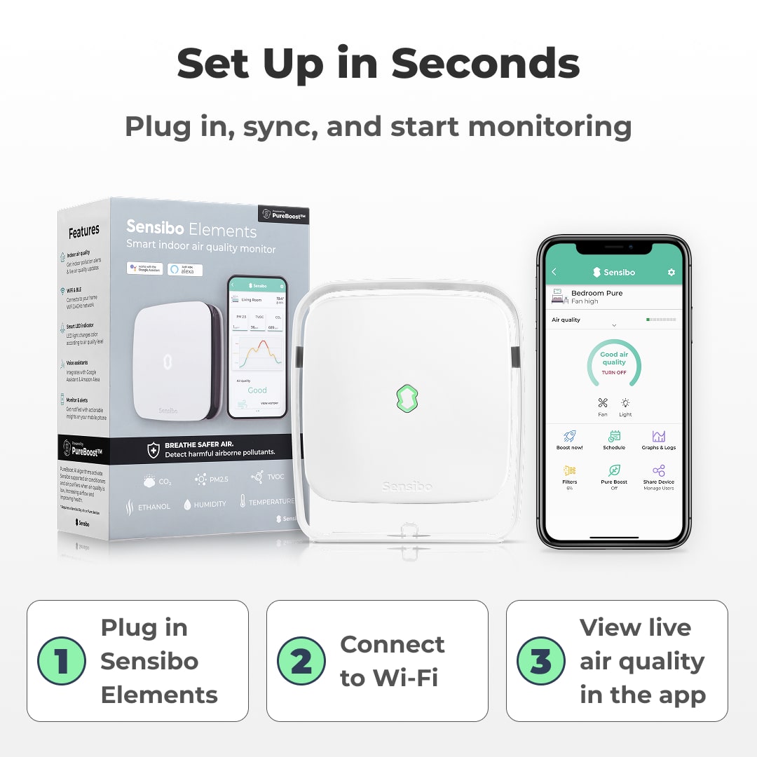 Sensibo Elements - Smart Indoor Air Quality Monitor