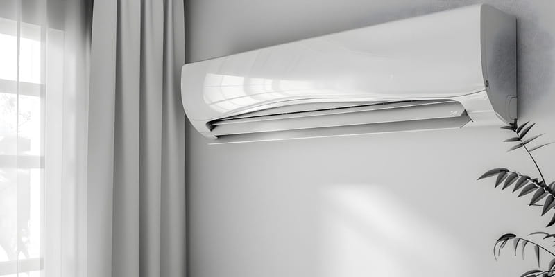 Standard wall AC unit without smart controls