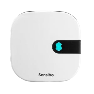 PROMPT: Sensibo Air device product shot on white background, minimal clean, centered, soft shadow, studio lighting