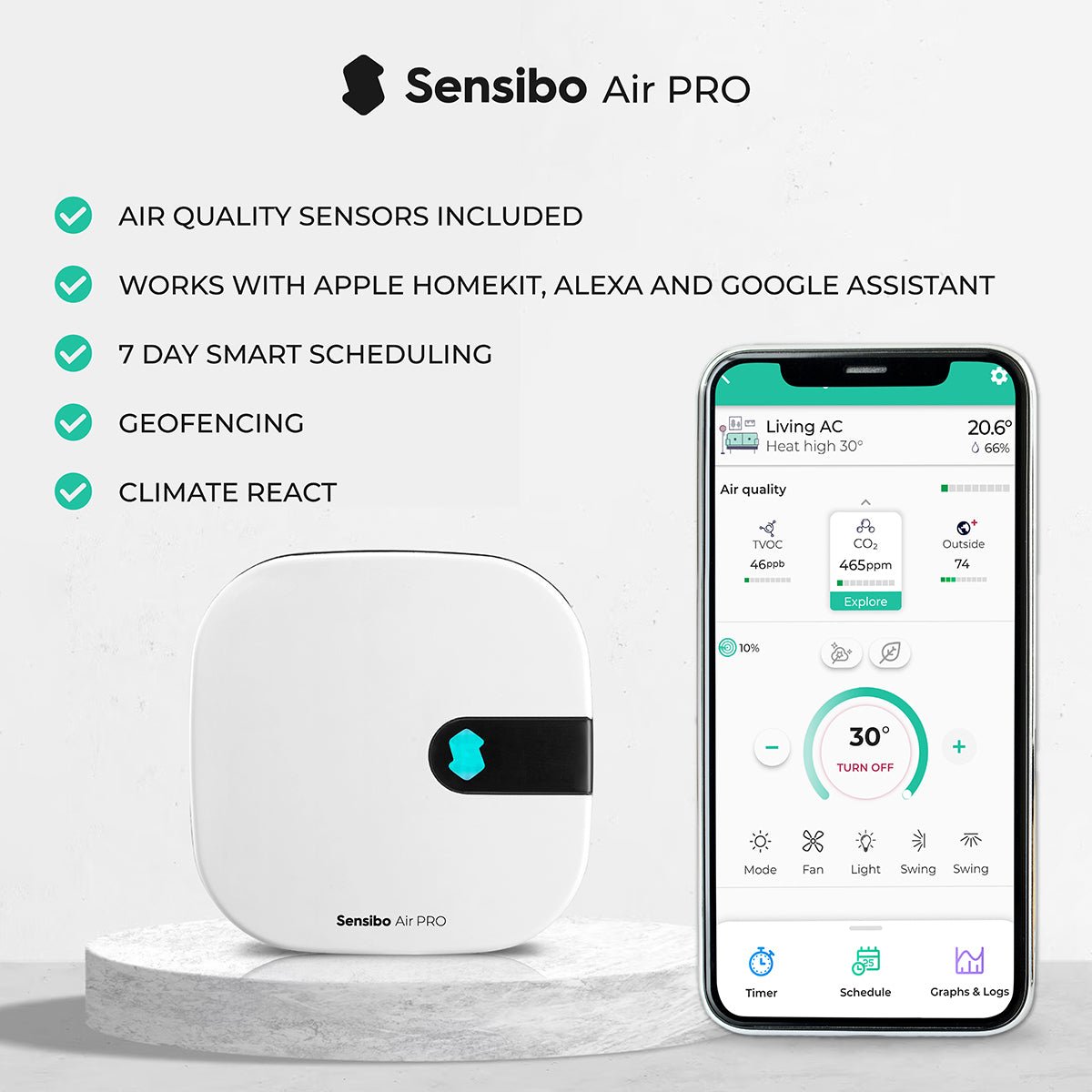 Sensibo Air Pro - Smart AC Controller Front View